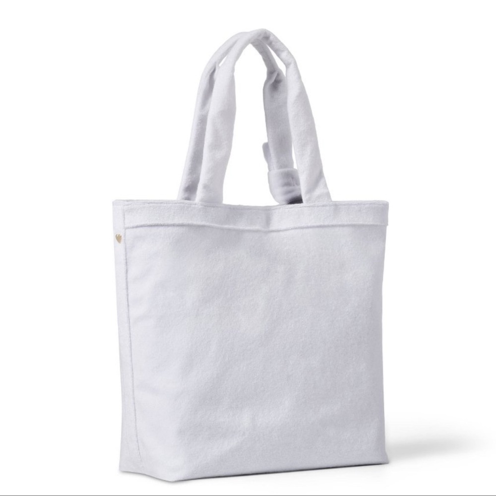 Stoney Clover Lane x Target Terry Cloth Beach Tote Bag White NWT - Picture 2 of 7